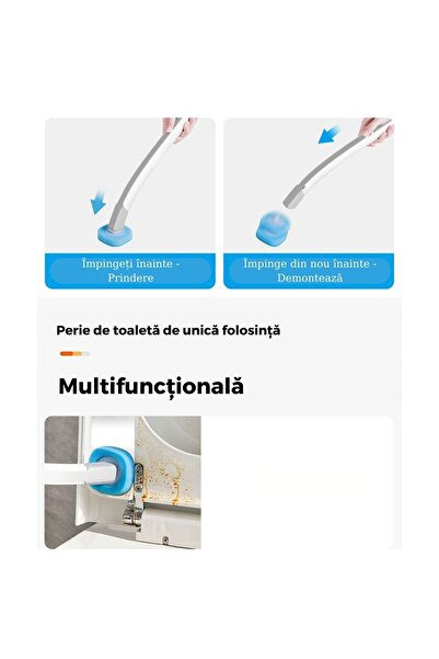 DISTINCTIVE MARETY SRL Toilet brush set with 16 detergent refills, hygienic, quick cleaning