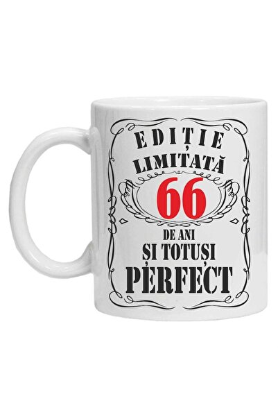 CRD PRINT Personalized mug with text "limited edition", 66 years, CRD PRINT, 330ml, white