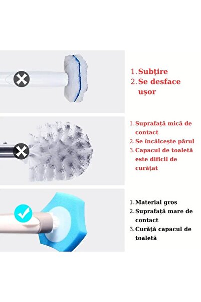 DISTINCTIVE MARETY SRL Set of 16 toilet brush refills with detergent, disposable heads