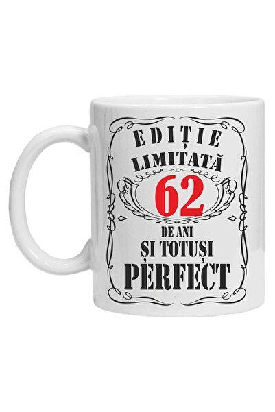 CRD PRINT Personalized mug with text "limited edition", 62 years, CRD PRINT, 330ml, white
