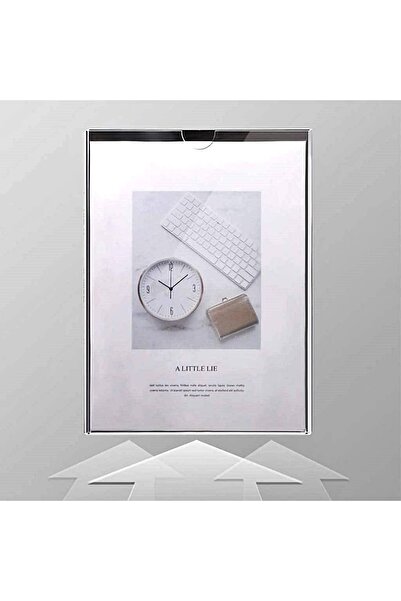 Slasa BPA Acrylic Checklist Holder 2-Pack – Clear A4 Vertical Wall Sign Frame