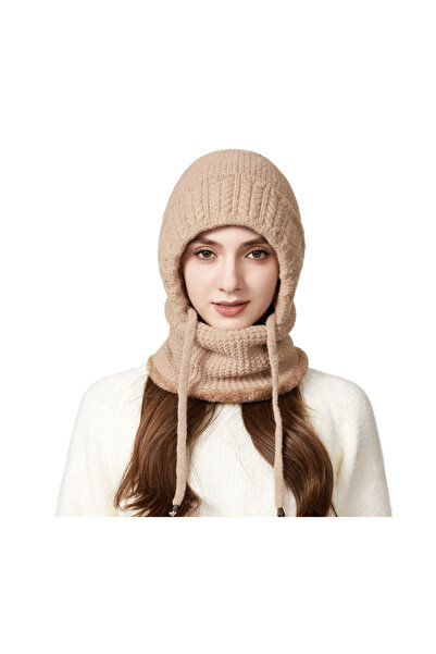 NO BRAND Winter, warm, thick, fleece-lined mask/goalie, windproof and ear-pro...