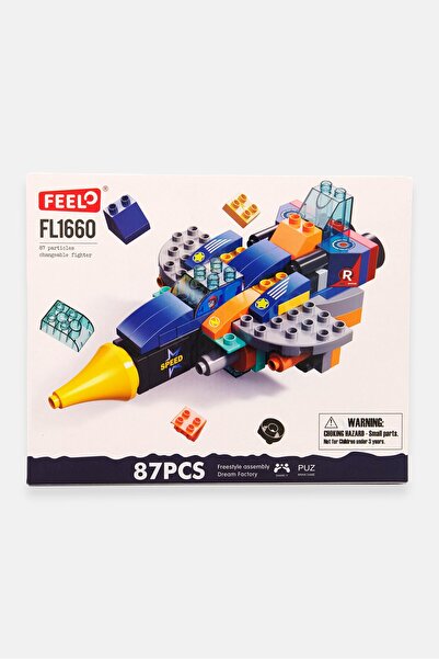 Feelo 87 Piece Of Changeable Fighter Toy, Blue Combo
