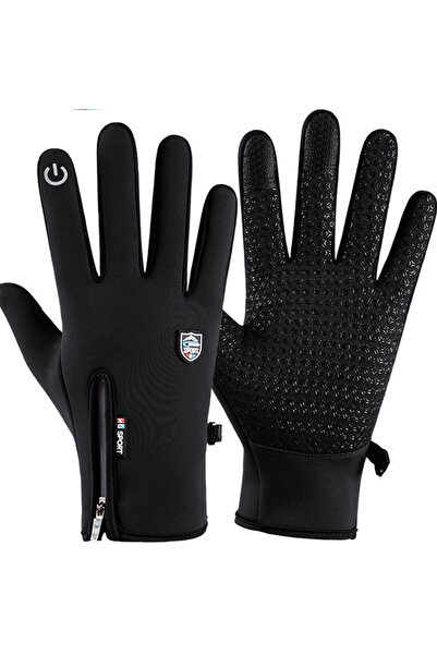 NO BRAND Three-piece set - knitted hat, scarf and gloves, warm and windproof,...