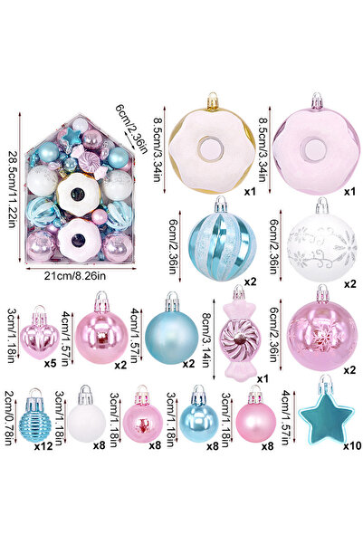 NO BRAND Set of 72 pieces of painted and irregularly shaped galvanized house-...