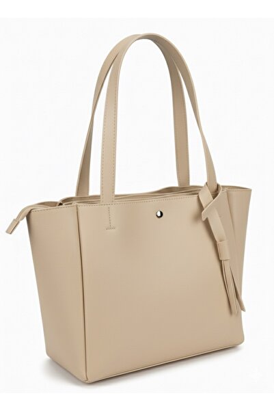 Madame Three-Compartment Women's Handbag Quality Faux Leather Shopper