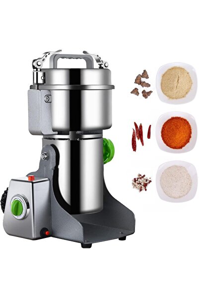 Generic 800G Electric Grain Grinder Mill High Speed Spice Herb Grinder (304 stainless steel)