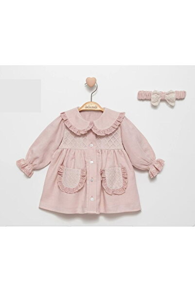 TWOBEYS 935BZ Kız Bebek Tül Detaylı Güpürlü Elbise