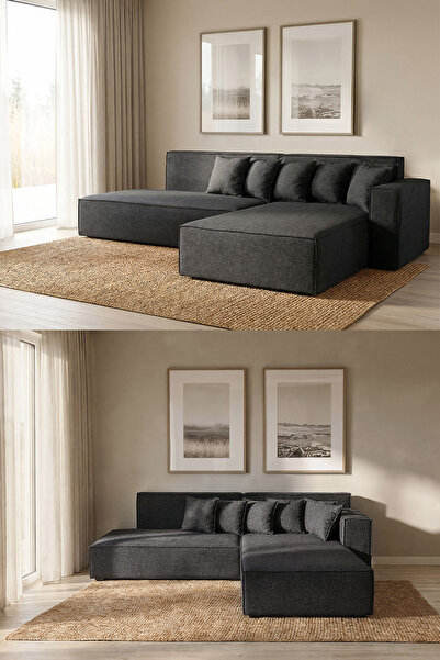 Cavissa Home Living Kraft Soft Köşe Koltuk Takımı Sağ Köşe