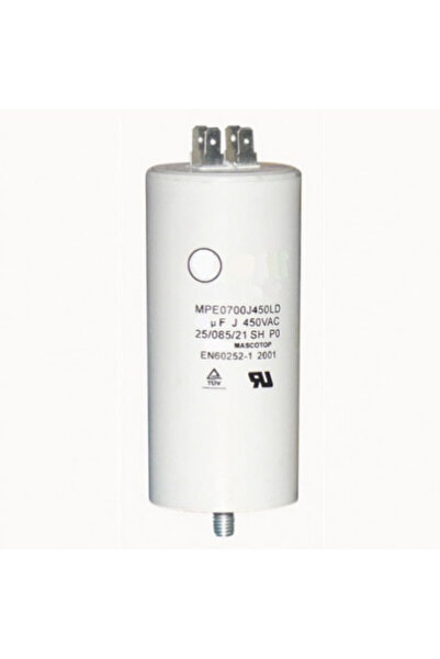 OEM Motor start capacitor CD 60 (450 V 75 µF) with terminals