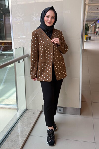 Ghisa Metal Polka Dot Suede Jacket