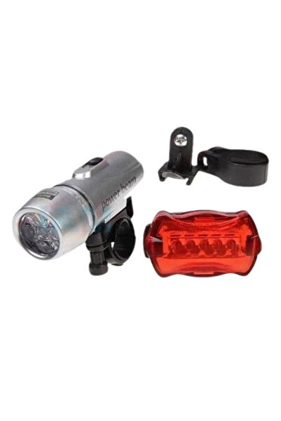 OEM Bright bicycle headlight and taillight (5 LEDs)