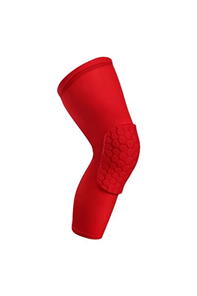 crt Genunchiera elastica fagure, CRT, Premium Sport, Unisex, Rosu, Lungime 37 cm, Marime XS