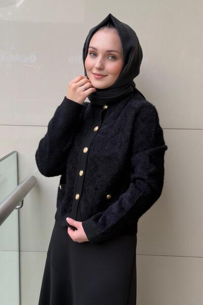 Missemramiss Button Detail Midi Knit Cardigan