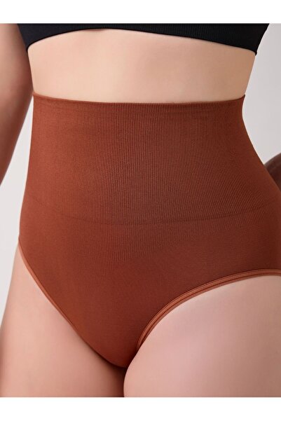 MİSTİRİK Mabet High Waist Shaping / Sculpting Effect Firming Coffee Color