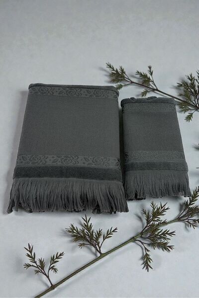 HAVLULAND SARRA HOME ETAMİN İŞLEMELİK ANALI KIZLI BÜYÜK 50X90 KÜÇÜK 30X50 CM %100 PAMUK HAVLU TAKIMI