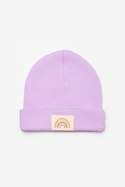 Le Mabelle Lila Gökkuşağı Mottolu Çocuk Bere
