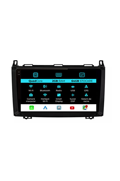 NavStore Navigation Mercedes Vito Sprinter Viano B200 A B Class (2005-2012), 9Inch, 2Gb Ram, 32Gb Storage, Carplay