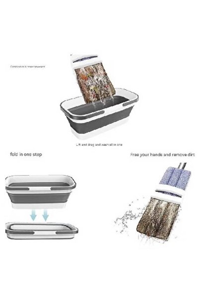 NKX Adjustable Flat Mop with 360 Swivel Head 128CM Handle