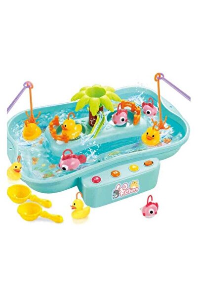 BLOOMING TIME Children's Educational Electric Water Cycle Magnetic Fishing Toy