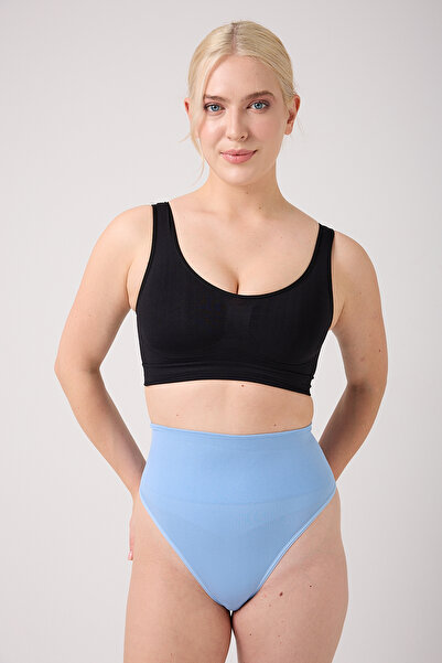 MİSTİRİK Mabet High Waist εφέ σύσφιξης Αποτελεσματικό Συσφιγκτικό Χρώμα Ice Blue