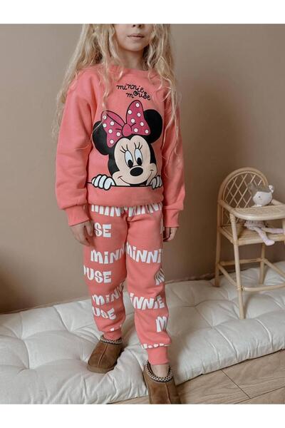 RAPAPA Girl's Printed 3 Thread Ş Fleece-Lined Tracksuit Set – Soft & Warm