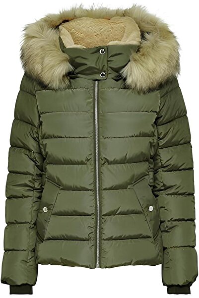 ONLY Kadın ONLNEWCAMILLA FUR HOOD JACKET CC OTW