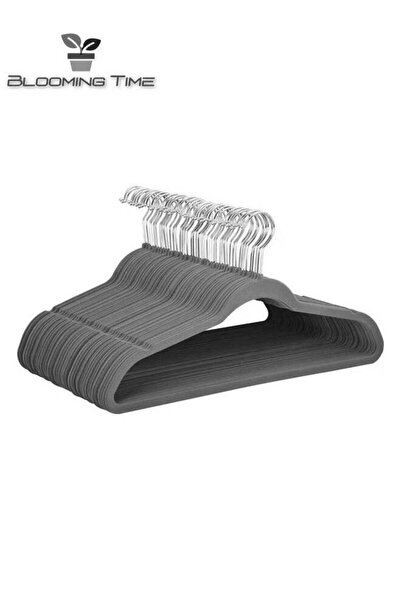 BLOOMING TIME مجموعة شماعات قماش مخملية مانعة للانزلاق، مكونة من 100 قطعة، با...