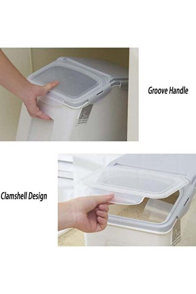 BLOOMING TIME Large Size Rice Storage Bucket, Sealed Storage, Open Lid To Take, Moisture-Proof, Moisture Proof 15K