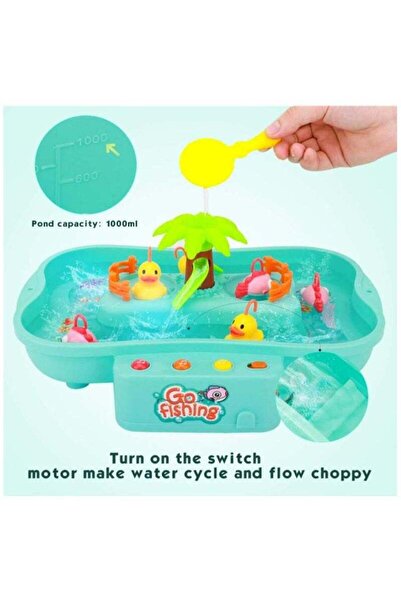 BLOOMING TIME Children's Educational Electric Water Cycle Magnetic Fishing Toy