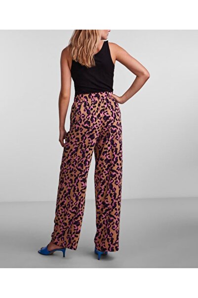 PIECES Pants, Animal print