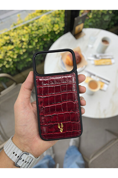 Visso leather İphone 17 PRO MAX Tam Uyumlu Hakiki Deri Premum Silikon İsme Özel Telefon Kılıfı Kadın Erkek