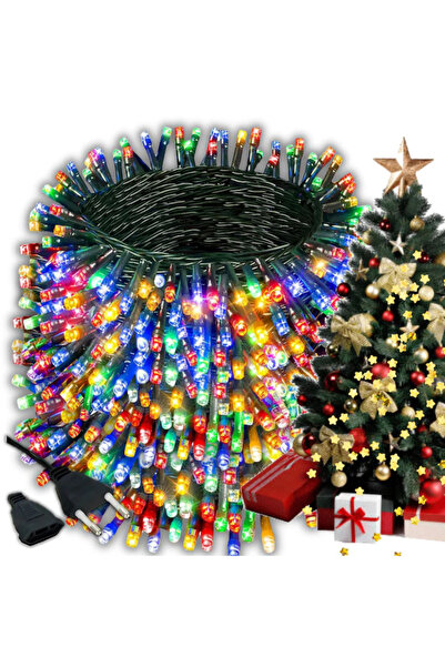 APF Rolă LED, diverse culori, lungime 50m, instalație de Crăciun, 8 efecte lu...
