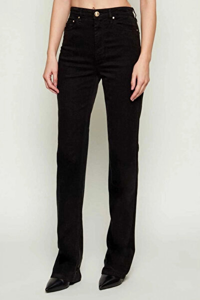 Guess Euphoria Women's Black Modal Blend Regular Fit Pants W5Ba33Wfqyb-Jblk