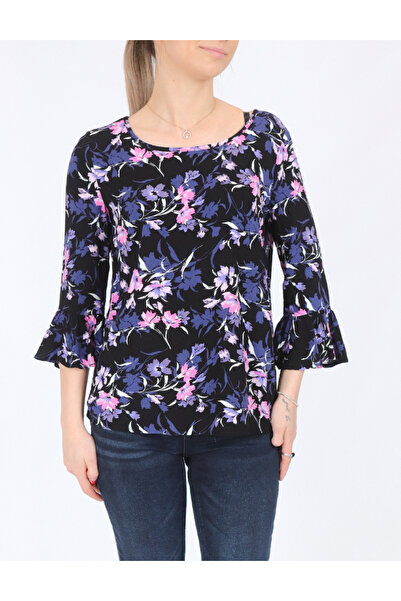 Evendi Blouse, Black floral