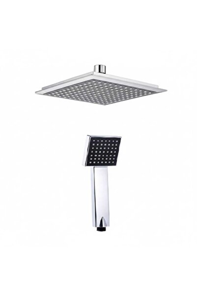 YAPI KALİTE Kare Duş Başlığı Seti Ayarlanabilir Tepe Duş & El Duş