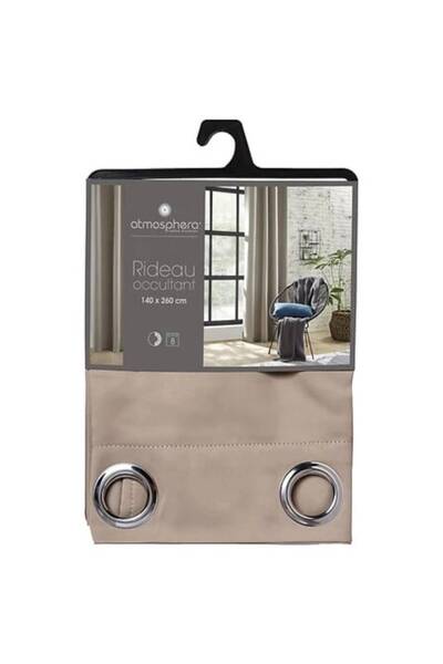 Atmosphera Créateur D'intérieur Atmosphera blackout curtain, 140x260 cm, polyester, cream