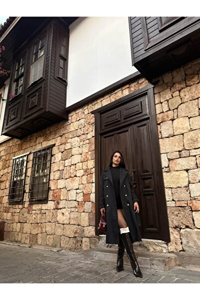 Kyra Studios 1100 Muadil Premium Belted Trench Coat