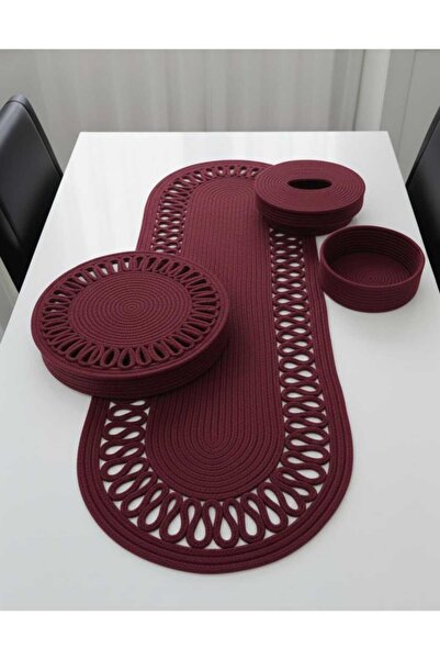 NEVA TASARIM amerıkan servıs takımı jut ıp kordon ıp tasarım servır takımı