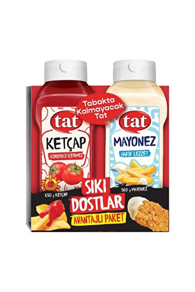Tat Sıkı Dostlar Avantajlı Paket 650 g Ketçap + 560 g Mayonez