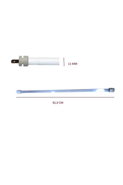 Universal 61,5CM QUARTZ CAM BORULU REZİSTANS 11MM