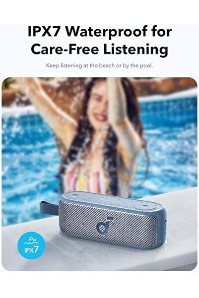 Anker Soundcore Soundcore by Anker Motion 100 Bluetooth Speaker, Dual 20W, 9-Band EQ, 12h, IPX7 (Blue)