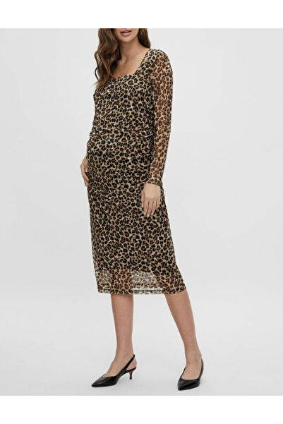 MAMALICIOUS Medium dress, Animal Print