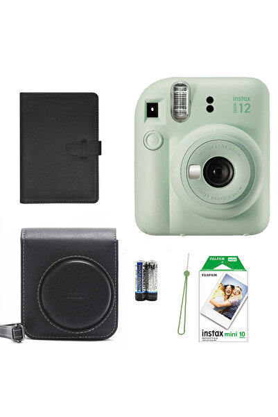 Instax Mini 12 Fotoğraf Makinesi+Askı+pil +Çanta+10'lu film+Albüm