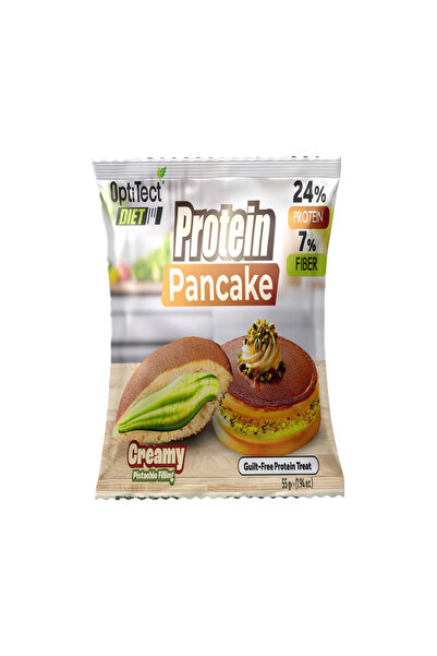 OptiTect Diet Protein Pancake, Pack of 4 Pieces, Creamy Pistachio Filling, 13 g Protein & 4 g Fiber