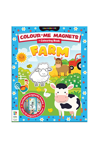 Hinkler Carte cu magneti de colorat Ferma Colour-Me-Magnets Farmyard