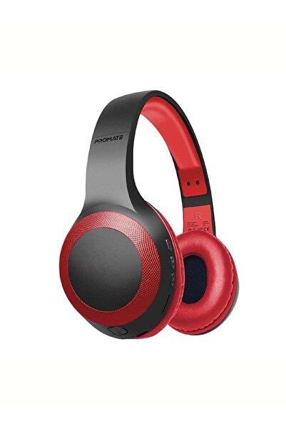 Promate LaBoca Over-Ear Wired/Wireless Headphones (Red)