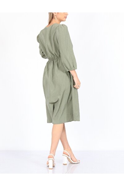 PIECES Rochie medie, Verde