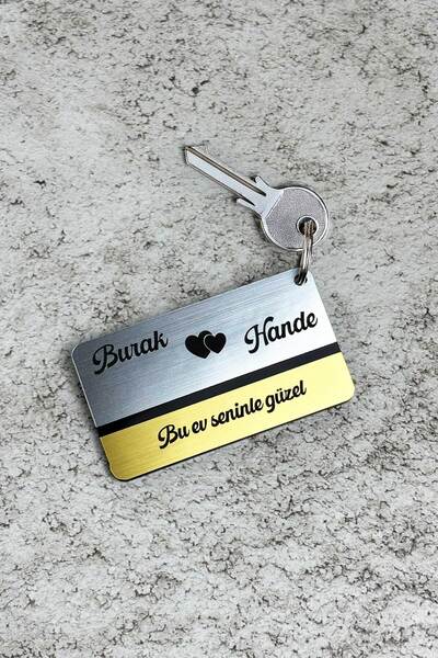 HediyeHanesi Kişiye Özel İsimli Pleksi Anahtarlık 7x4cm | Lazer Kazımalı Hedi...