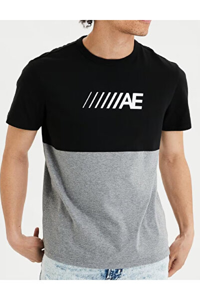 AMERICAN EAGLE T-shirt, Black/Grey